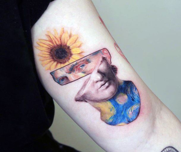 Astonishing Statue Tattoo For Girls