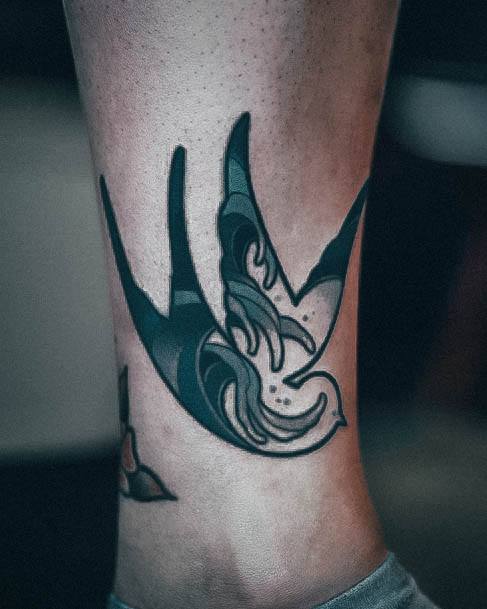 Astonishing Swallow Tattoo For Girls