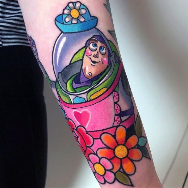 Astonishing Toy Story Tattoo For Girls