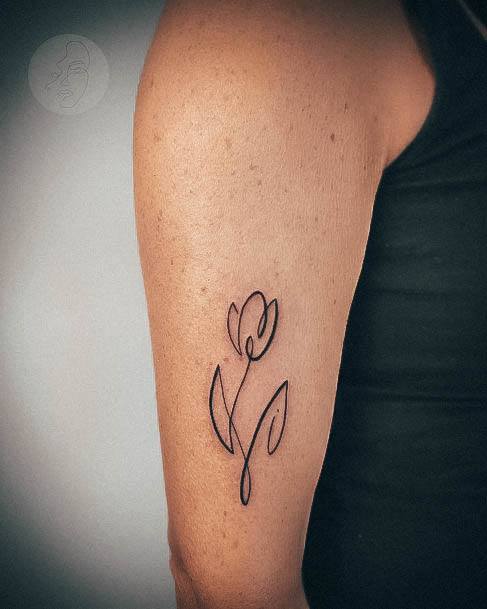 Astonishing Tulip Tattoo For Girls