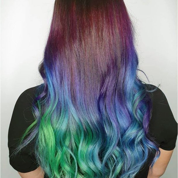 Astonishing Turquoise Ombre Hairstyles For Girls