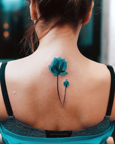 Astonishing Turquoise Tattoo For Girls