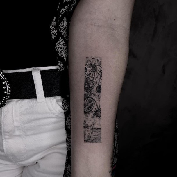 Astonishing Van Gogh Tattoo For Girls