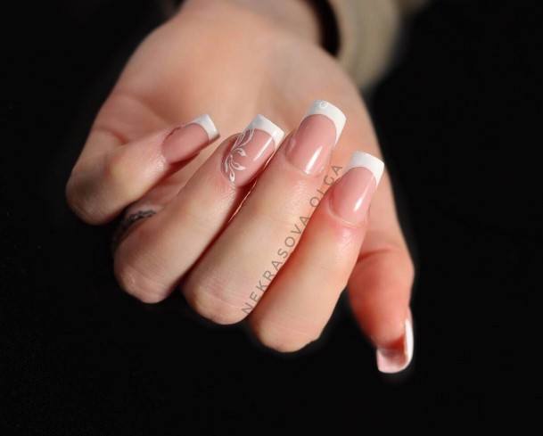 Astonishing White French Nail For Girls