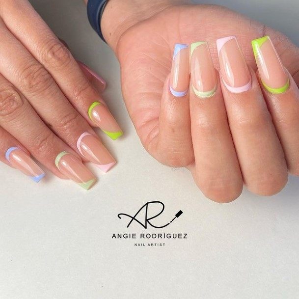 Astonishing Yellow French Tip Nail For Girls