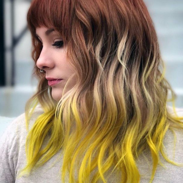 Astonishing Yellow Ombre Hairstyles For Girls