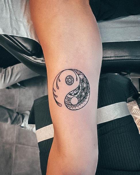 Astonishing Yin Yang Tattoo For Girls