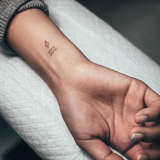 30 Aquarius Tattoo Design Ideas to Accessorize Your Zodiac Sign  100  Tattoos