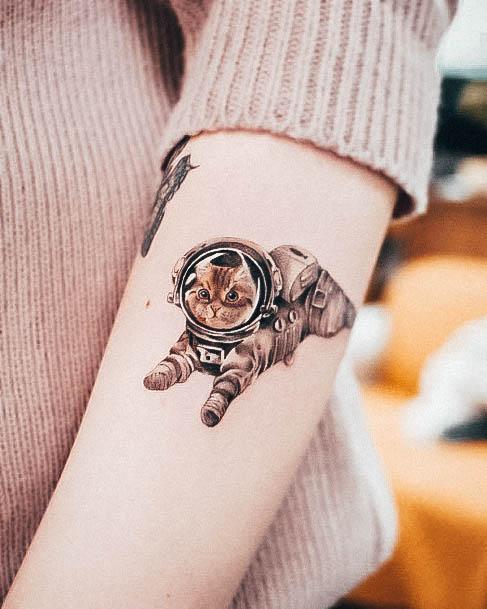 Astronaut Tattoos For Girls