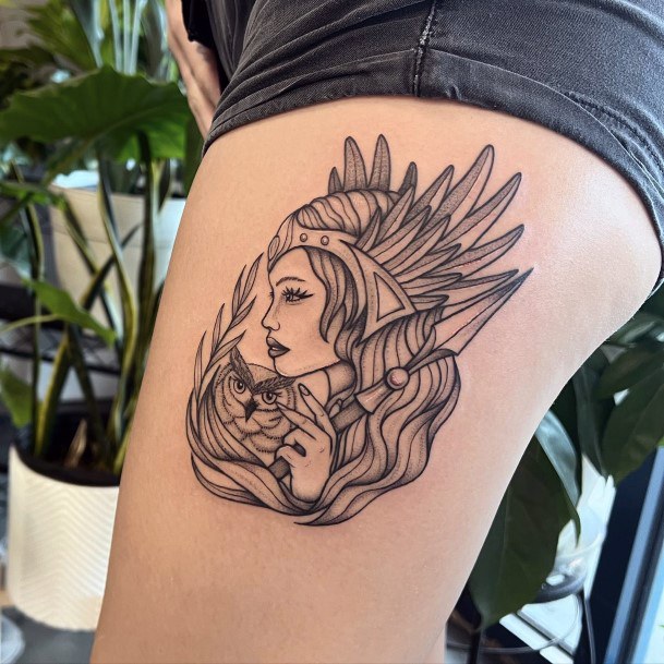 Athena Tattoos For Girls