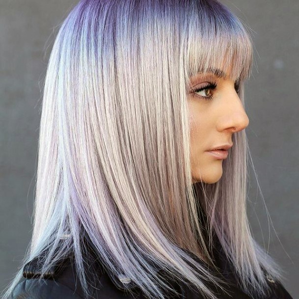 Attractive Girls Hairstyles Grey Ombre