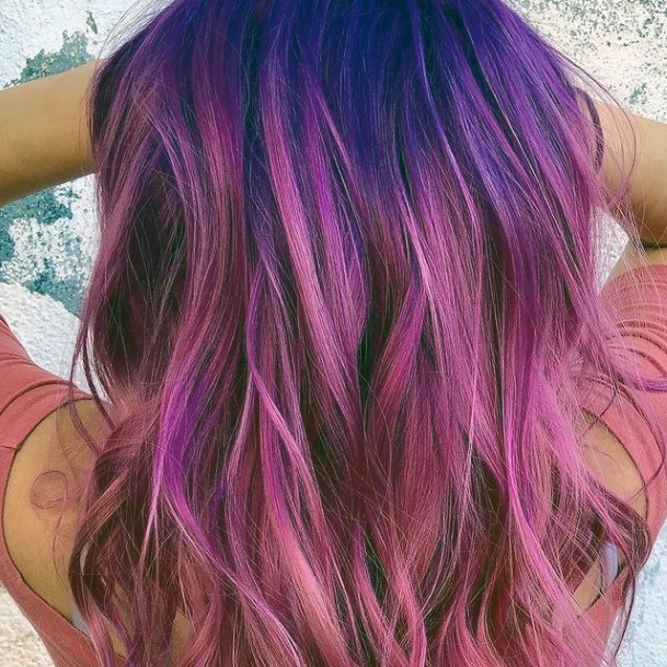 Attractive Girls Hairstyles Pink Ombre