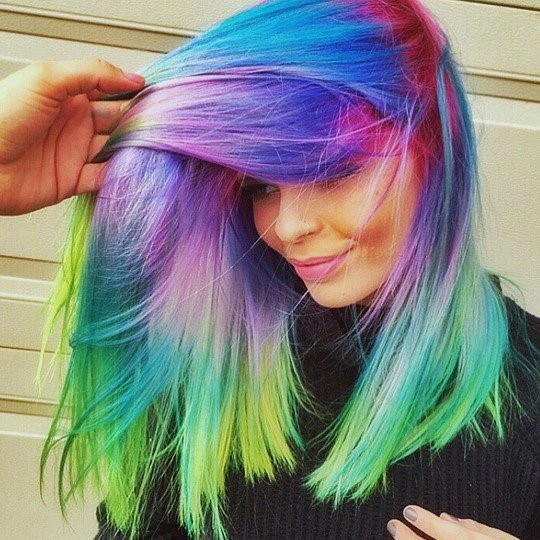 Attractive Girls Hairstyles Rainbow