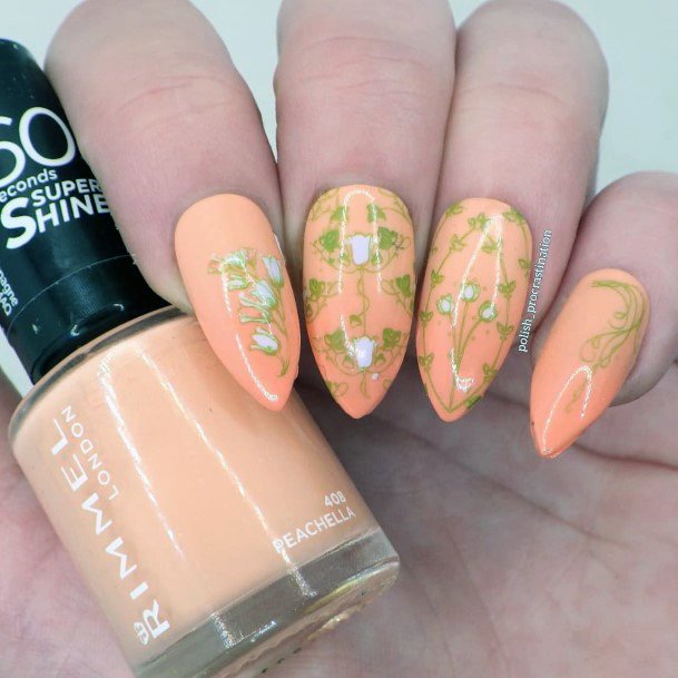 Attractive Girls Nail Art Nouveau