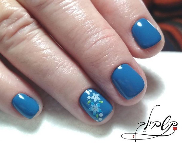 Attractive Girls Nail Azure