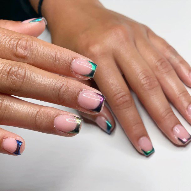 Attractive Girls Nail Chrome