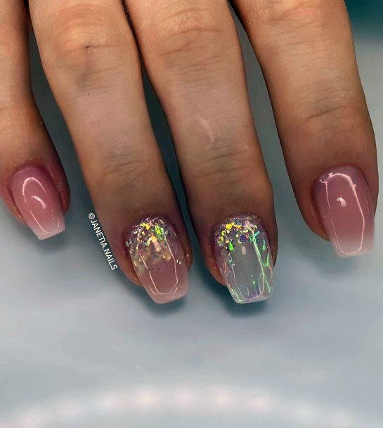 Attractive Girls Nail Holographic