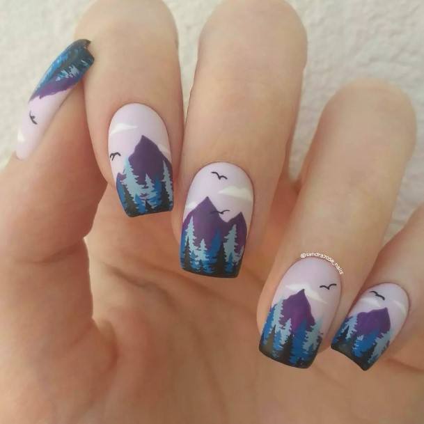 Attractive Girls Nail Landscape