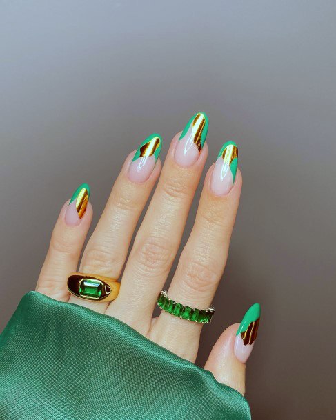 Attractive Girls Nail Light Green