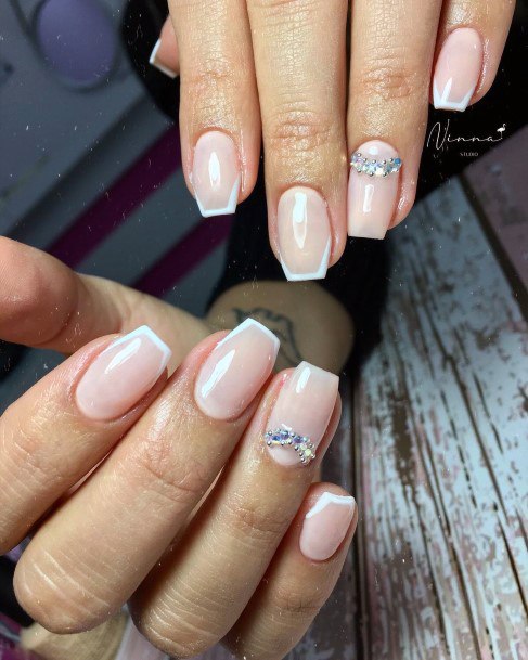 Attractive Girls Nail Silver Dress