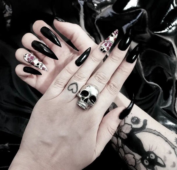 Top 100 Best Spooky Nails For Women - Ghostly Fingernail Design Ideas