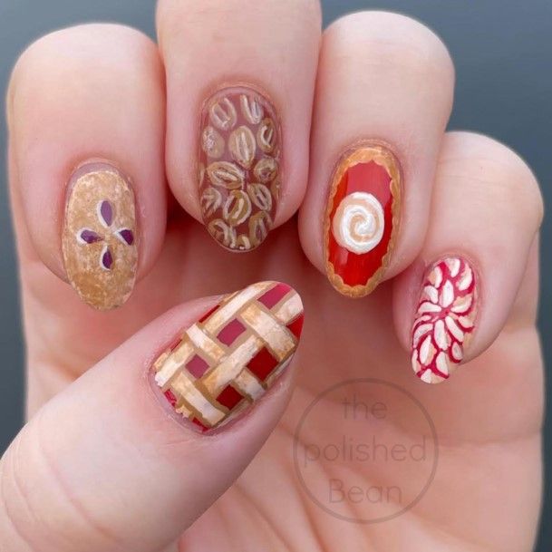 Attractive Girls Nail Thanksgiving