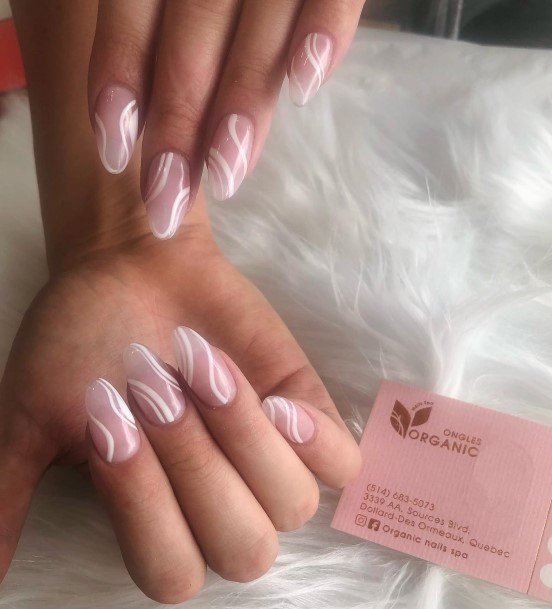 Attractive Girls Nail Translucent Pink