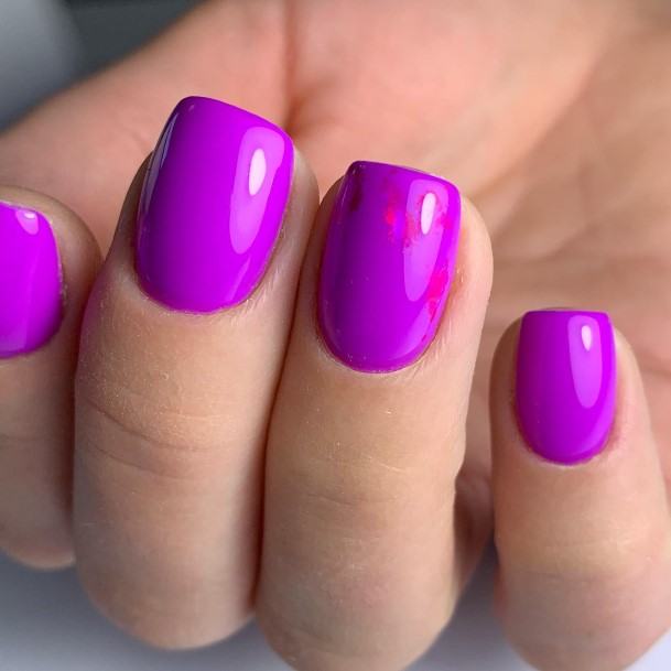 Attractive Girls Nail Violet