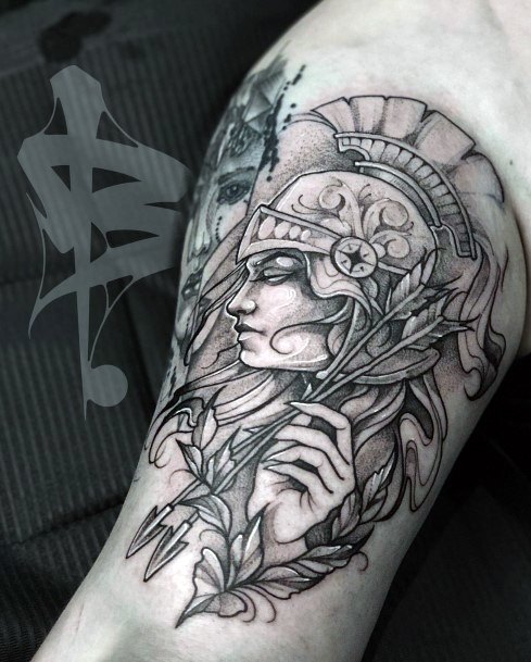 Attractive Girls Tattoo Athena