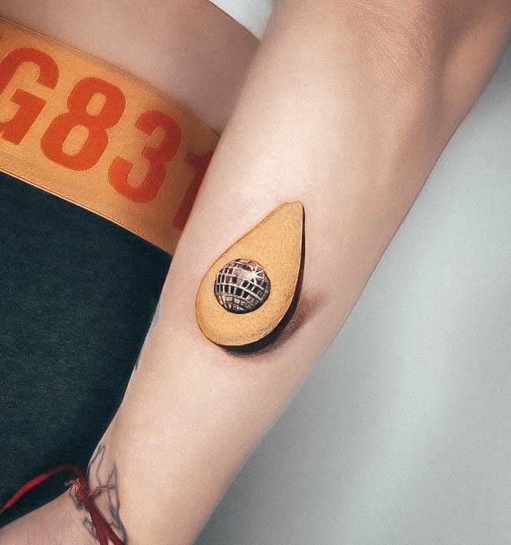 Attractive Girls Tattoo Avocado