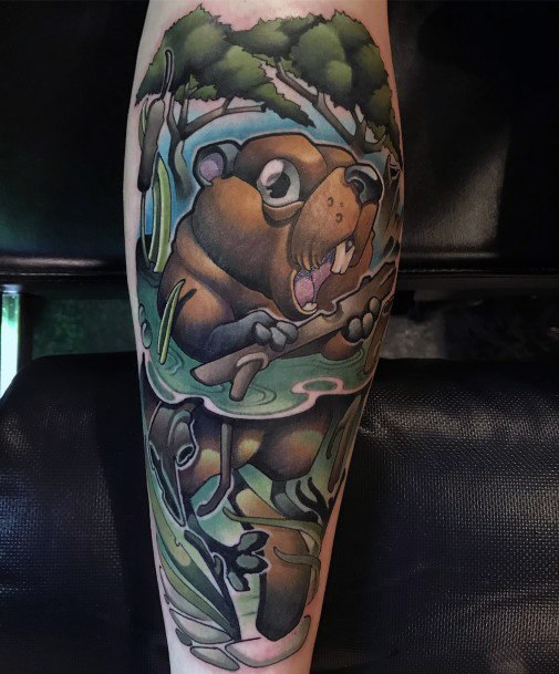 Attractive Girls Tattoo Beaver