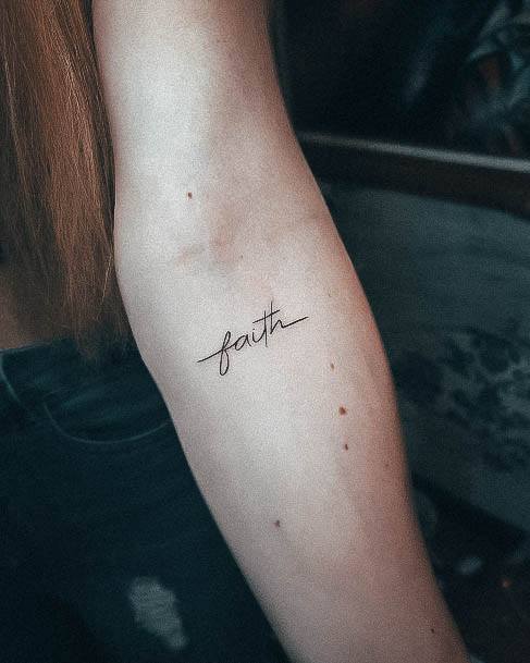 Top 100 Best Faith Tattoos For Women - Trusting Design Ideas