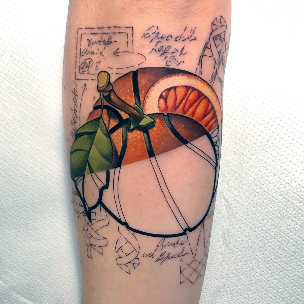 Attractive Girls Tattoo Fruit