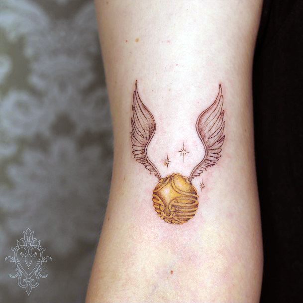 Attractive Girls Tattoo Golden Snitch