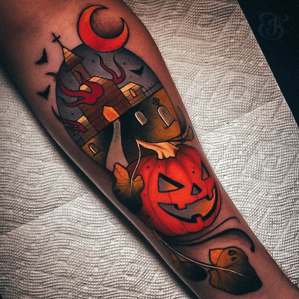 Attractive Girls Tattoo Halloween