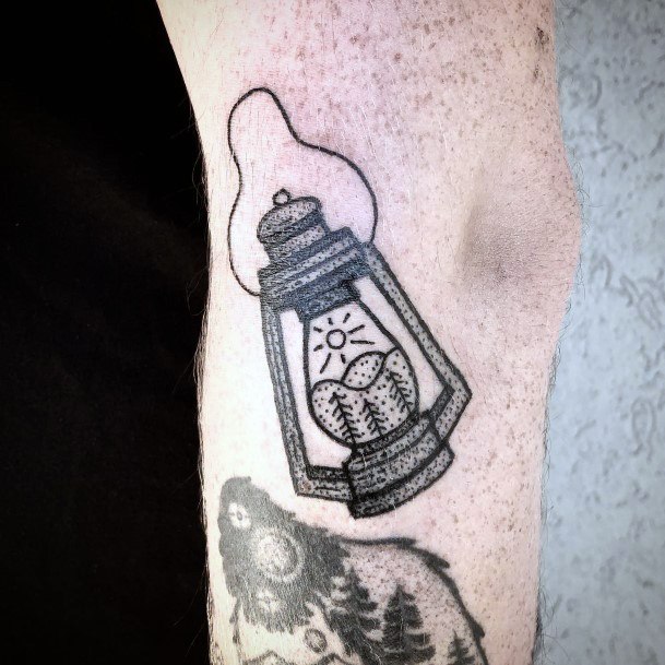 Attractive Girls Tattoo Lantern