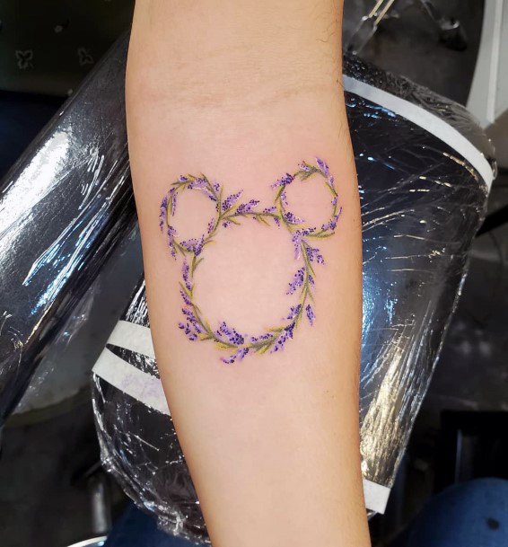 Attractive Girls Tattoo Mickey Mouse