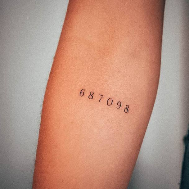 Attractive Girls Tattoo Number