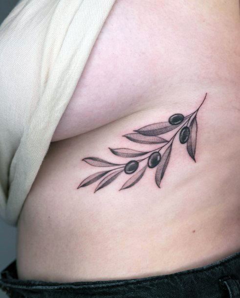 Attractive Girls Tattoo Olive Branch