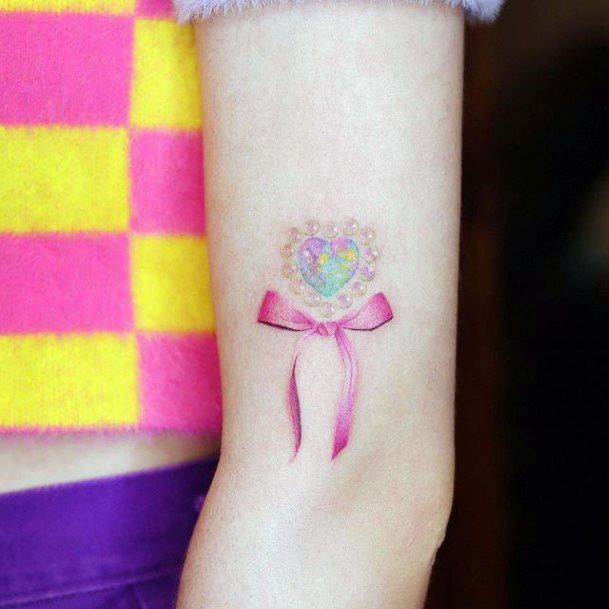 Attractive Girls Tattoo Pink