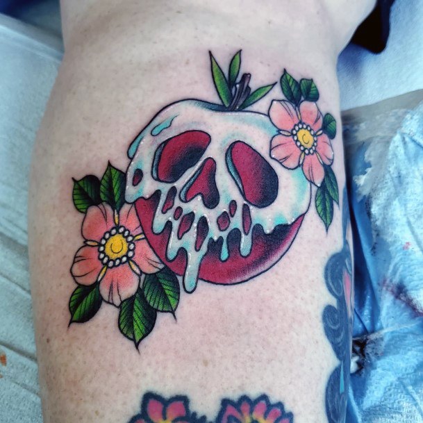 Attractive Girls Tattoo Poison Apple