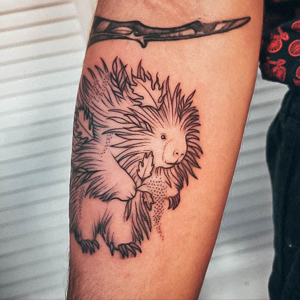 Top 100 Best Porcupine Tattoos For Women Sharp Quill Design Ideas