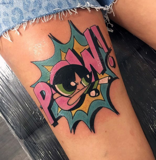 Attractive Girls Tattoo Powerpuff Girls