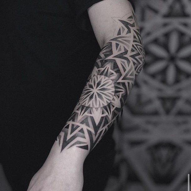 Attractive Girls Tattoo Sacred Geometry