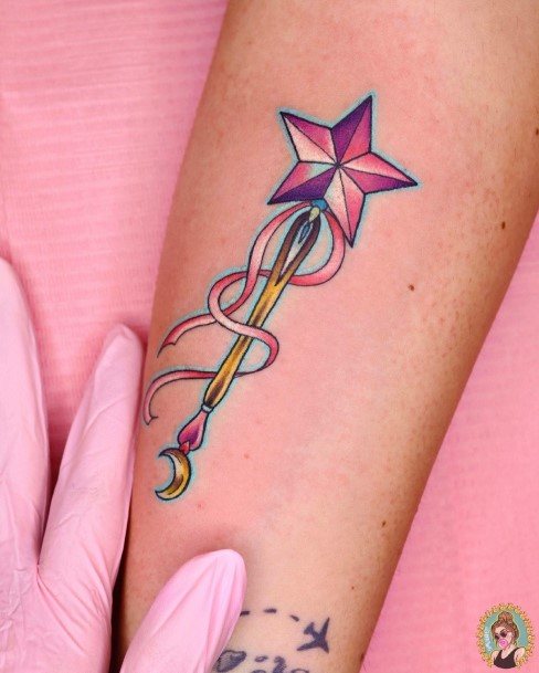 Attractive Girls Tattoo Wand