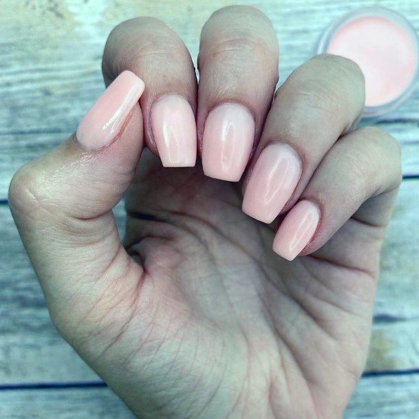 Attractive Light Rose Nails