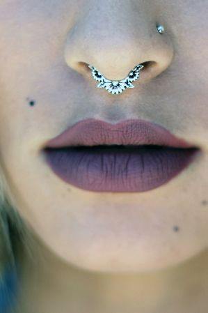 Attractive Trendy Sun Flower Floral Septum Nose Ring Piercing Ideas For Women