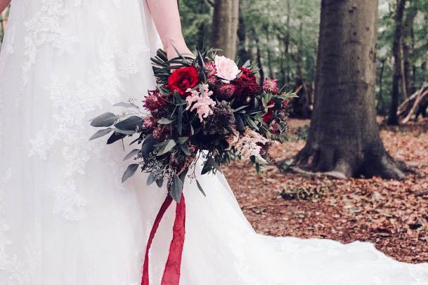 August Flowers Wedding Bouquet