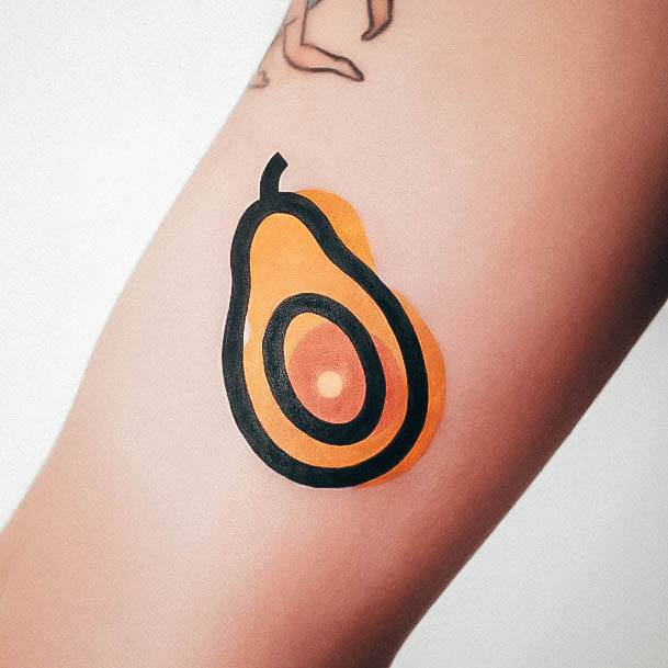 Avocado Womens Tattoo Ideas