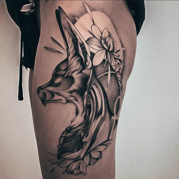 Awesome Anubis Tattoos For Women